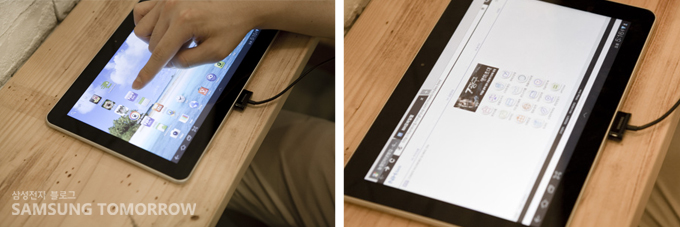 원하는 금융회사의 어플리케이션을 다운 받으면, 갤럭시탭10.1에 최적화된 서비스 환경을 제공 받을 수 있습니다.