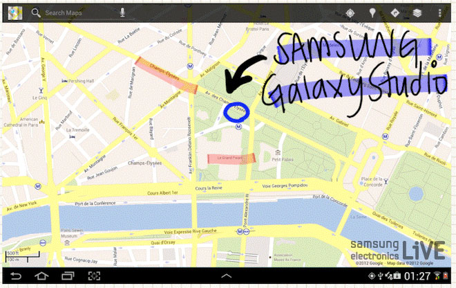 갤럭시스튜디오 위치를 표시한 지도