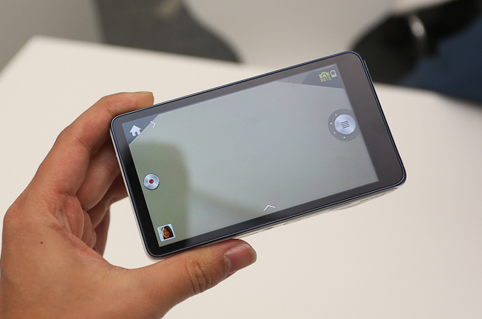 갤럭시카메라를 실행한 모습