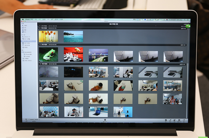 사진을 불러온 모습