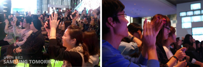 공연을 즐기는 사람들