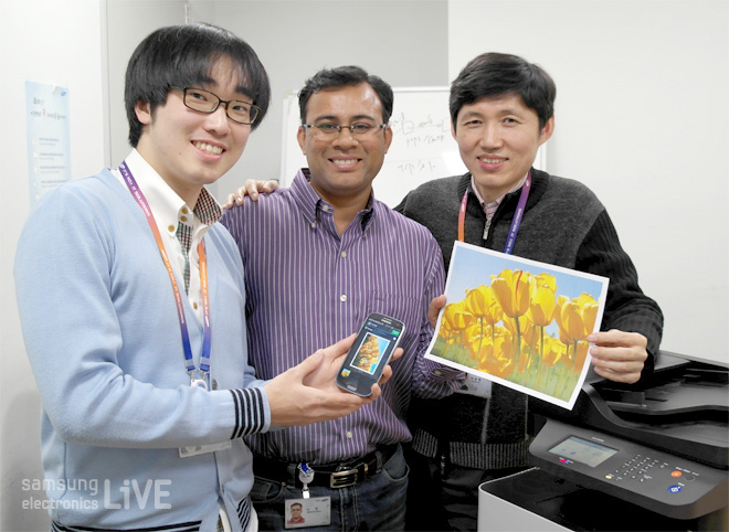 '삼성 모바일프린트' 앱을 만든 박동채 수석, 박성준 책임, 나빈 책임, 장우석 사원