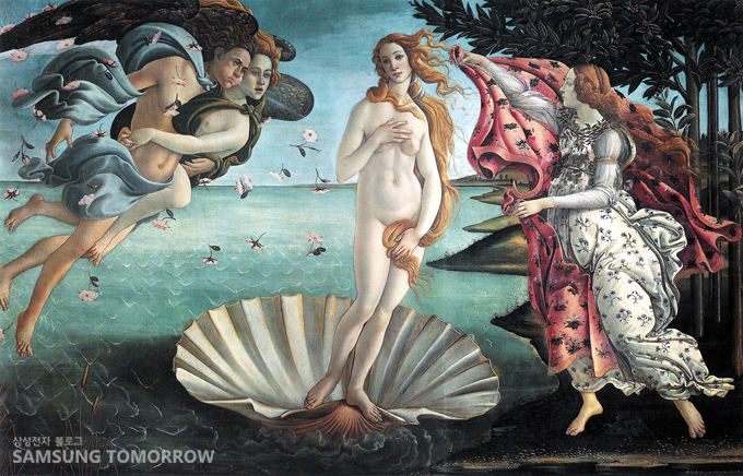 비너스의 탄생– 보티첼리(The Birth of Venus - Botticelli)