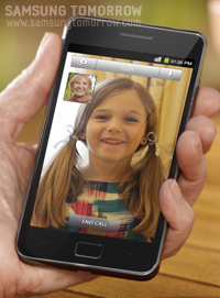 갤럭시S2 영상통화 이미지