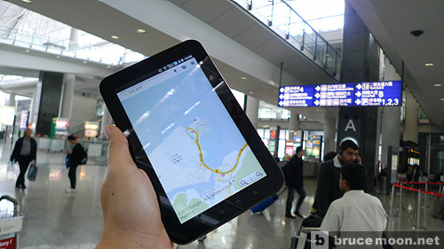 갤럭시 탭으로 지도 찾기