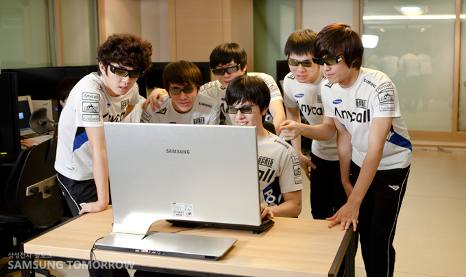 선수들이 싱크마스텅를 사용하는 선수들