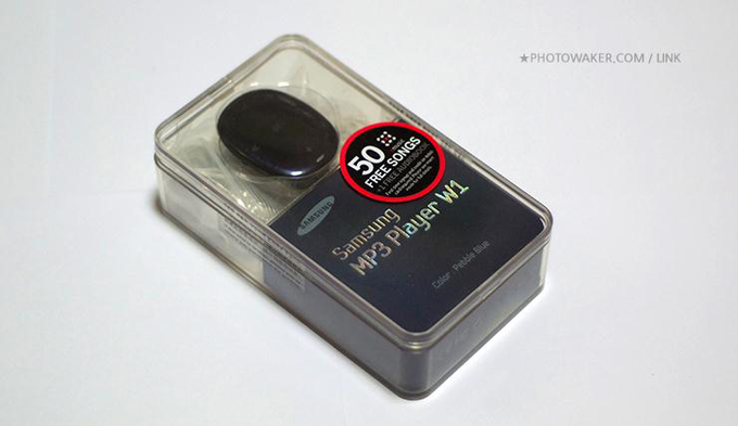 삼성 MP3 Player W1 제품 박스 