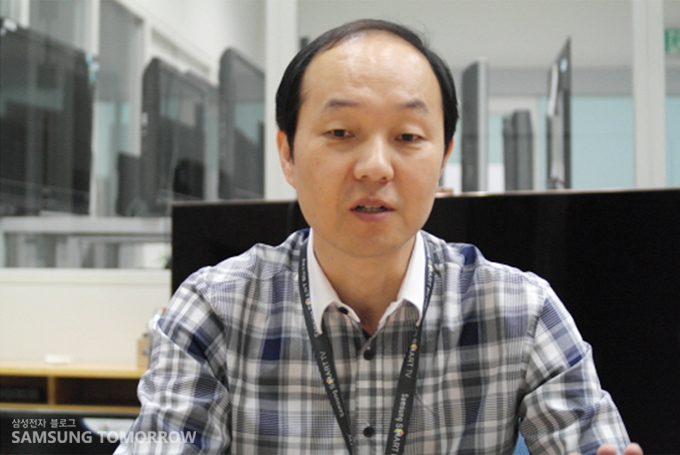 조기영수석이 이야기하는 모습