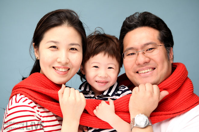 왕지연책임의 가족사진