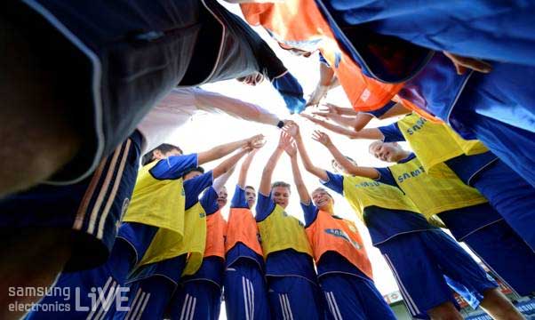 경기전응원하는 모습