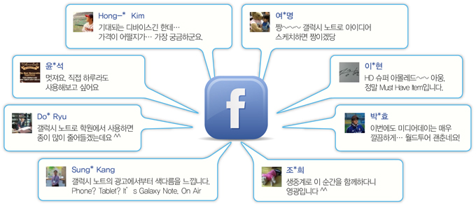 페이스북 탯글. 기대되는 디바이스긴 한데..가격이 어떨지가 가장 궁금하군요. 멋져요 직접 하루라도 사용해 보고 싶어요. 갤럭시 노트로 학원에서 사용하면 종이 많이 줄어들겠는데요^^ 갤럭시 노트의 광고에서부터 색다름을 느낍니다. phone? tablet> it's galaxy note. on air. 생중계로 이 순간을 함께하다니 영광입니다. 이번에도 미디어데이는 매우 깔끔하게 월드투어 괜춘네요! HD슈퍼 아몰레드~~ 야웅 절말 머스트해브 아이템입니다. 짱~~~ 갤럭시 노트로 아이디어 스케치 짱이겠당