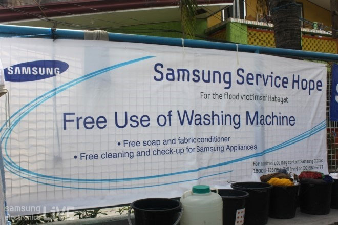 대피소에서 발견한 삼성 희망 캠페인