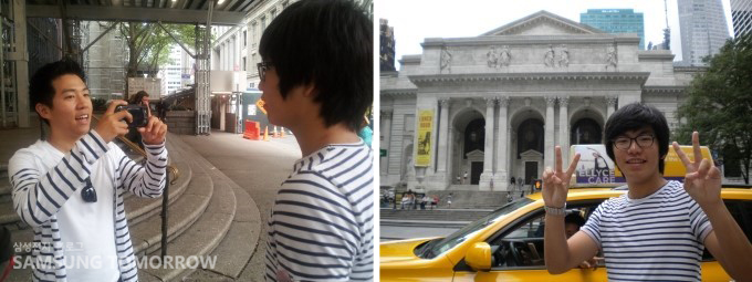 스토리텔러들이 사진을 찍는 모습