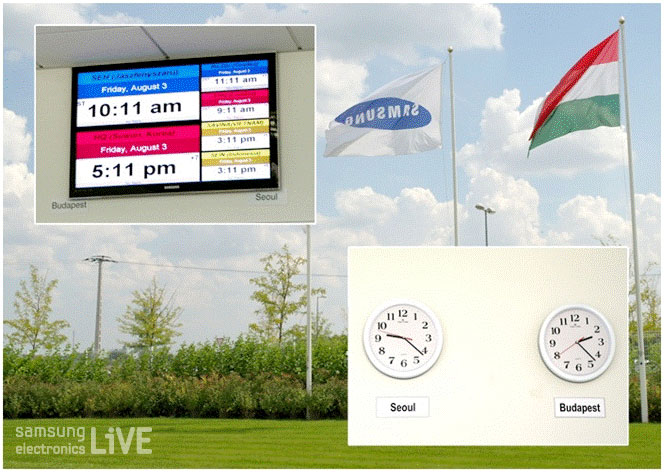 서울과 부다페스트 시계