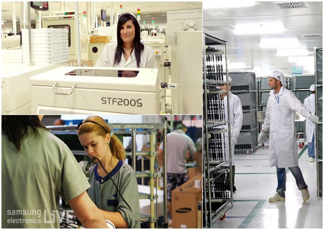 삼성 직원들이 일하는 모습