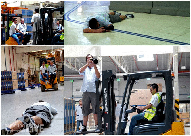 RTL klub채널이 촬영을 하는 모습