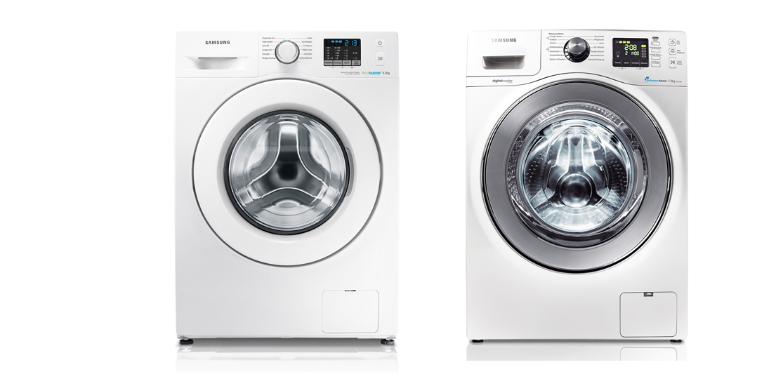 유럽에서 선풍적인 인기를 끌고 있는 삼성 버블 드럼 세탁기입니다.