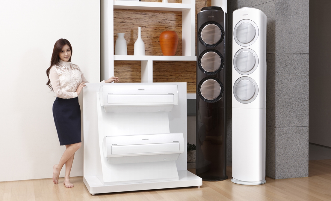 삼성전자가 새롭게 선보이는 2014년형 스마트에어컨 Q9000입니다.