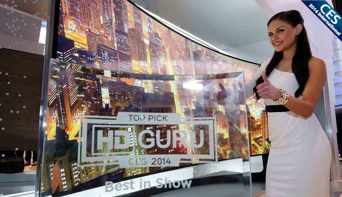 CES2014서 대거 수상한 UHD TV 이미지입니다.