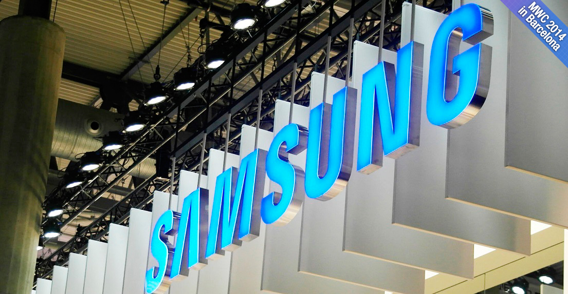 MWC 2014 삼성전자 부스 배너입니다.