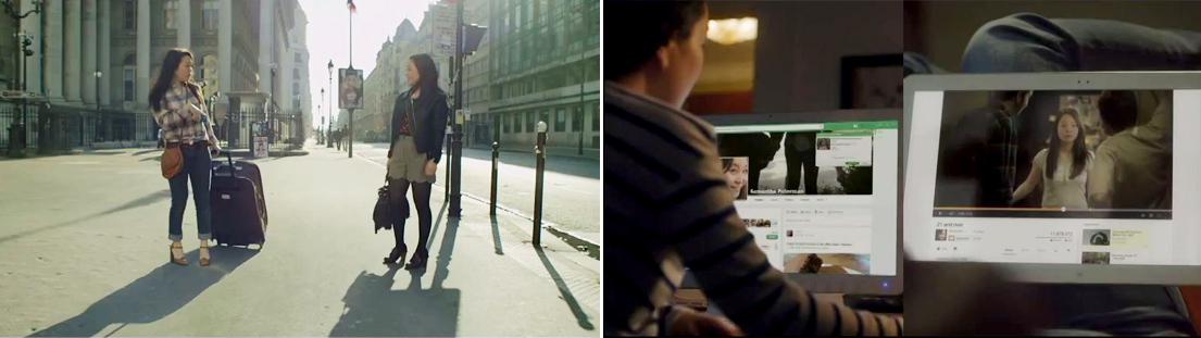 사만다와 아나이스의 재회모습입니다.