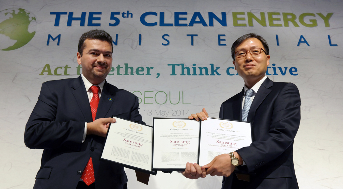 삼성전자 SEAD 인터내셔널 위너 수상 사진