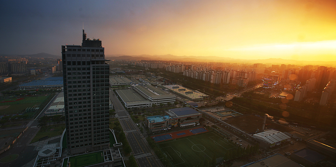 '디지털시티 사진 콘테스트' 수상작 '석양을 담은 디지털시티'