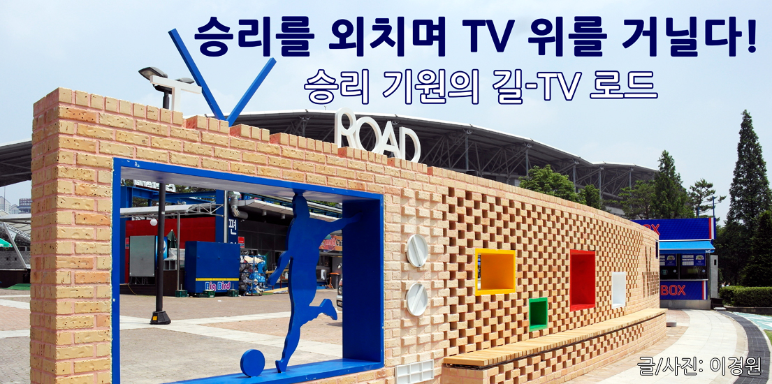 승리를 외치며 TV 위를 거닐다!