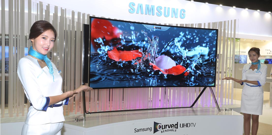 삼성전자105형벤더블TV_한국전자전