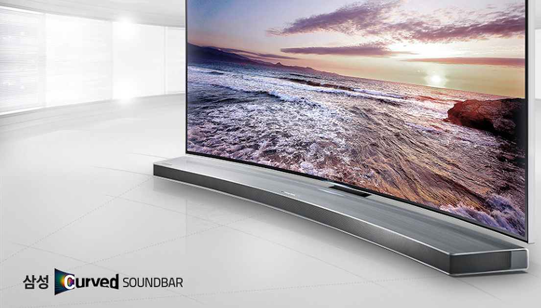 커브드 TV 파트너로서의 오브제, 커브드 사운드바 리뷰(Curved Soundbar)