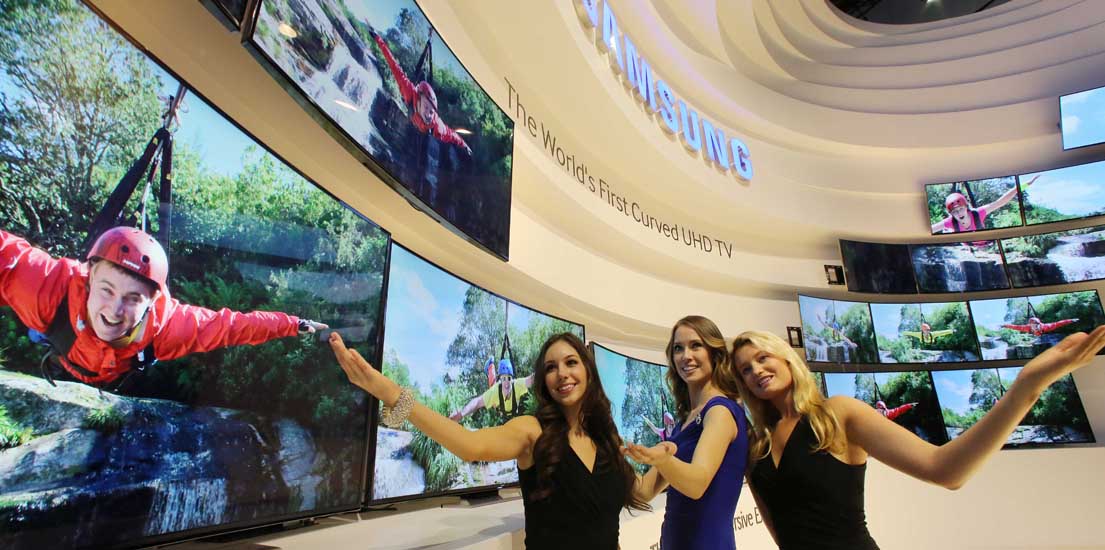 삼성전자_CES2014 커브드 UHD TV 최상단