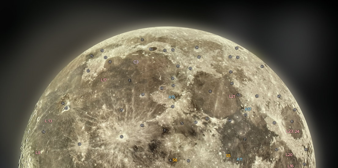 달을 향해 쏘다★1966년부터 2013년까지 ‘달 착륙 지도’