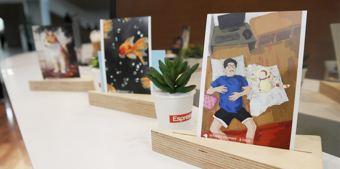 우리 모두가 아티스트다, 그림 기반 SNS ‘펜업(PEN.UP)’ 이미지는 펜업 전시회에 전시된 작품을 촬영한 것입니다.