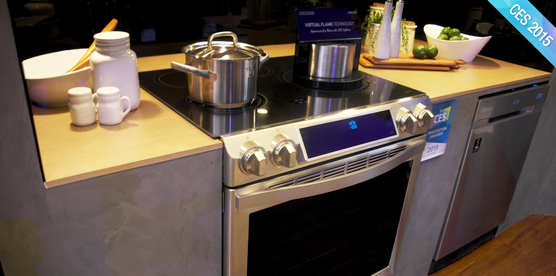 CES 2015 삼성전자 생활가전 부스 사진입니다