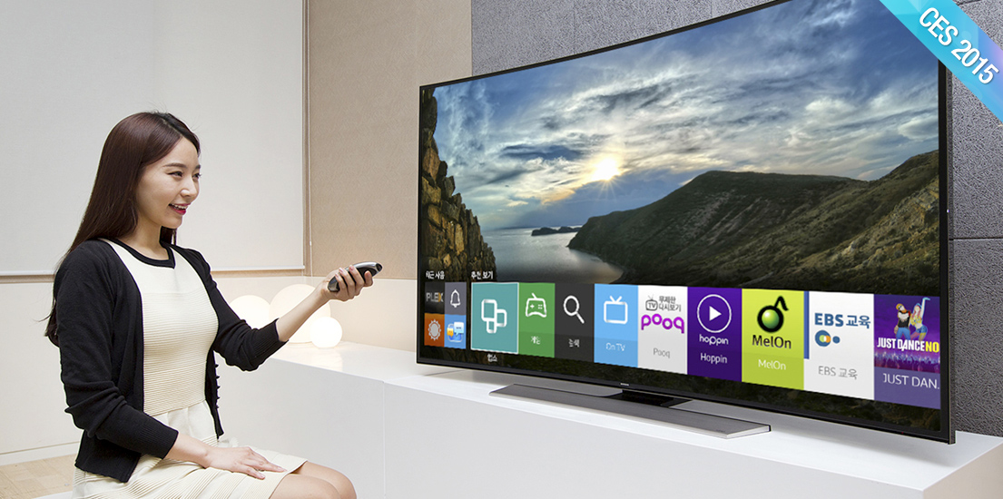 삼성전자, 타이젠으로 더욱 새로워진 2015년형 삼성 스마트 TV 공개 뉴스입니다.