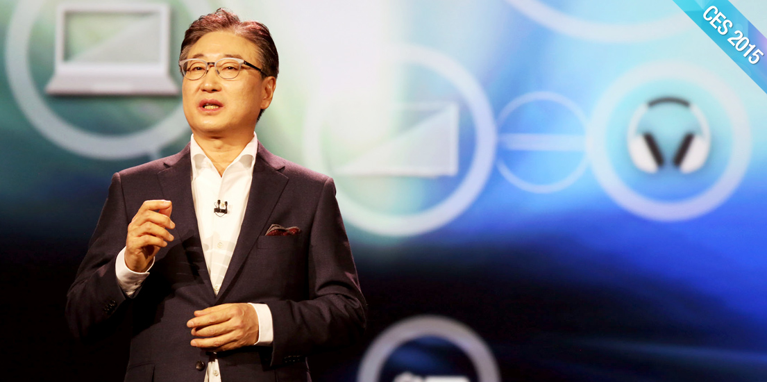 기조연설 중인 윤부근 삼성전자 대표이사