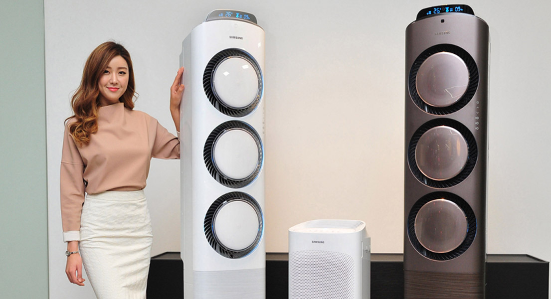 2015년형 에어컨, 공기청정기 제품 사진