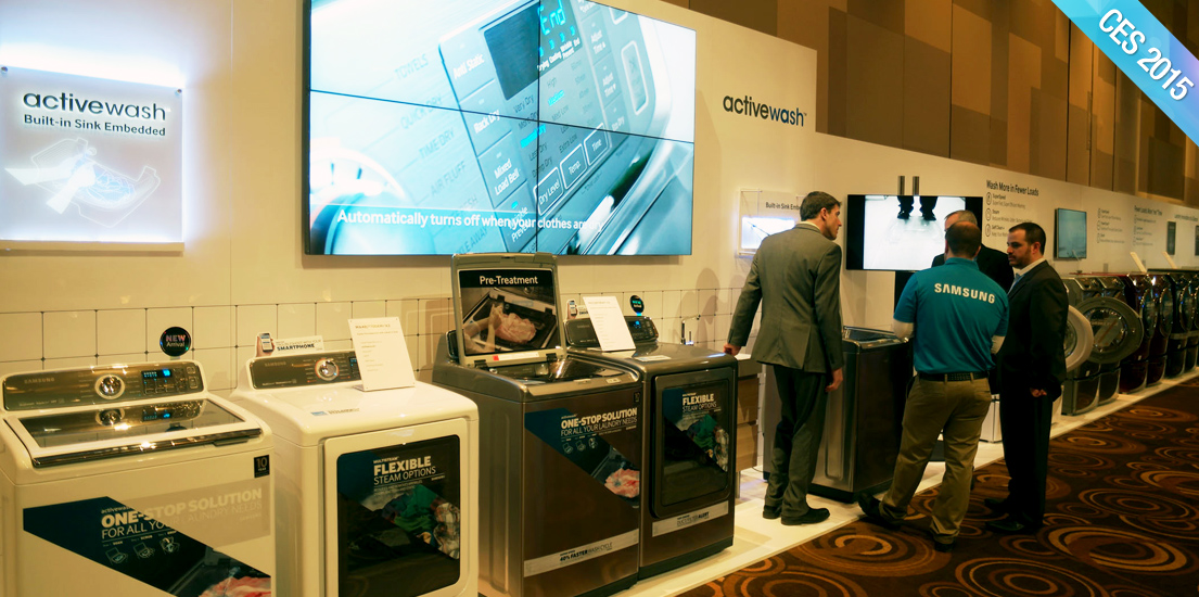 CES 2015 가전 박람회 현장 사진입니다.