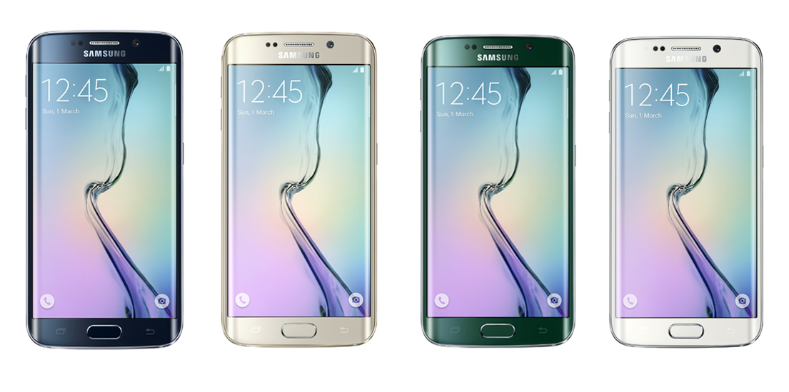 갤럭시 S6 엣지의 모습입니다.