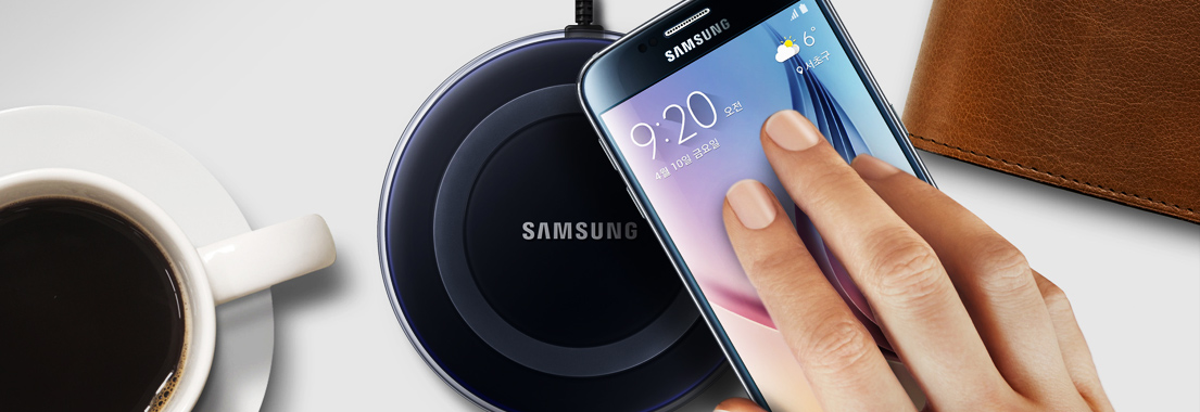 갤럭시 S6 무선 충전 장면