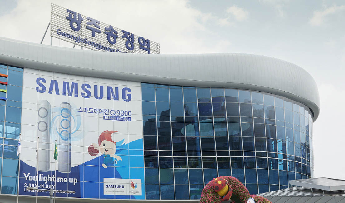삼성전자,'2015 광주 하계유니버시아드' 옥외광고 설치