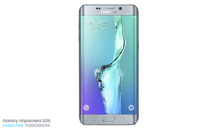 갤럭시 S6 엣지+의 듀얼 엣지 모습.