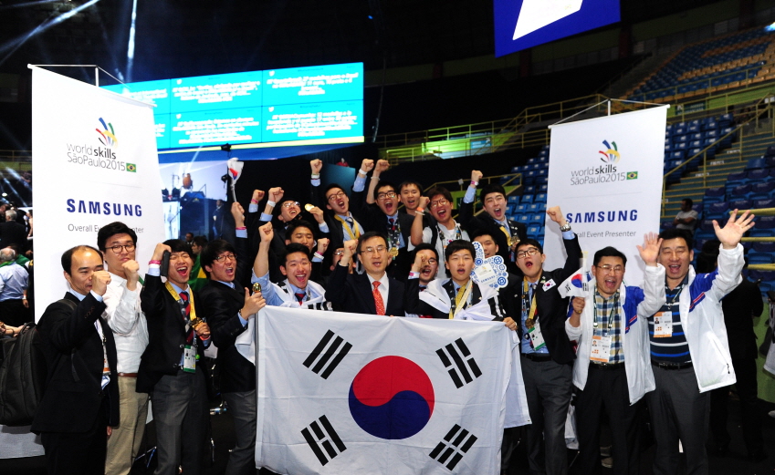 브라질 기능올림픽 삼성 선수단