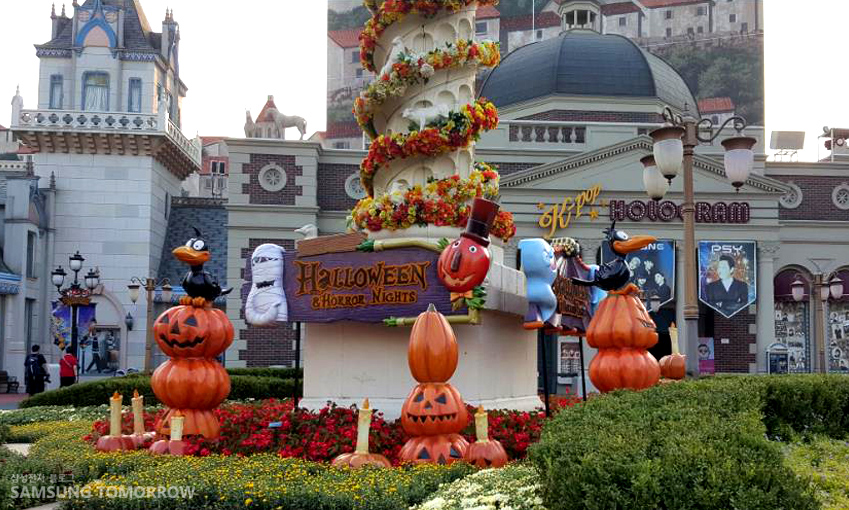 핼러윈 축제가 한창인 에버랜드입니다.