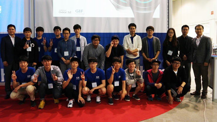 삼성 기어 해커톤 수상자들