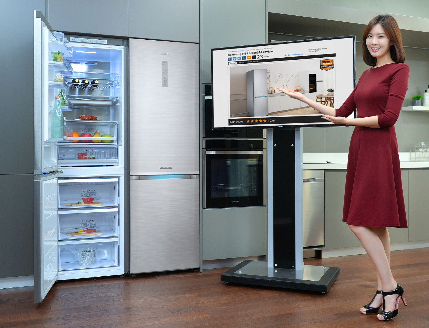 삼성 ‘셰프컬렉션’ BMF 냉장고, 영국에서 제품 평가 만점 획득