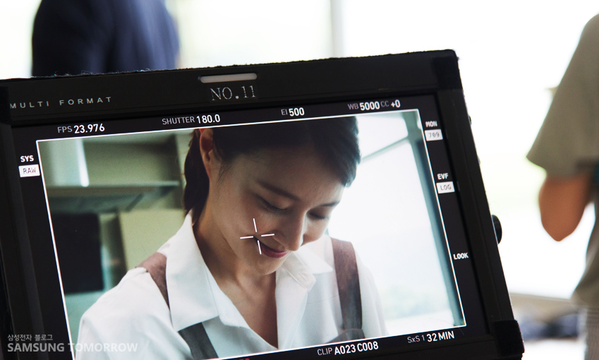 [현장스케치] 모델 이현이와 함께한 삼성 '지펠아삭' 광고 촬영 현장