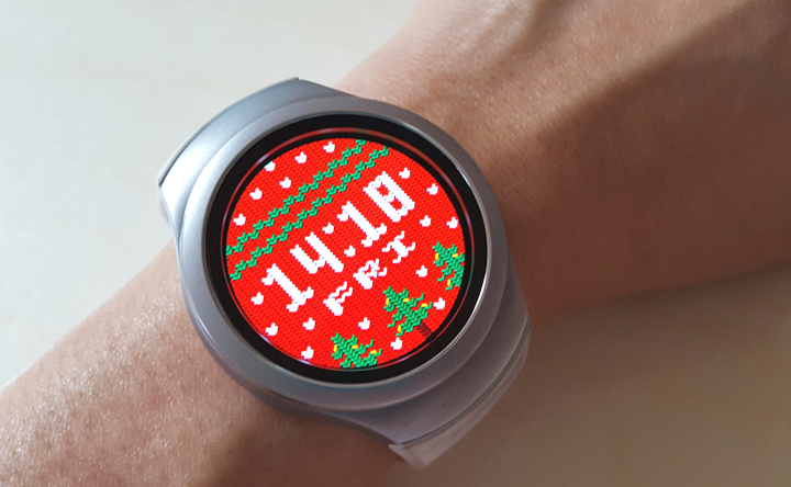 “내 손목은 벌써 크리스마스!”_기어 S2 워치페이스 겨울 테마 미리 보기