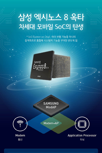 [인포그래픽] 1분 만에 영화 다운로드를? 혁신적 모바일 경험 선사할 ‘삼성 엑시노스 8 옥타’