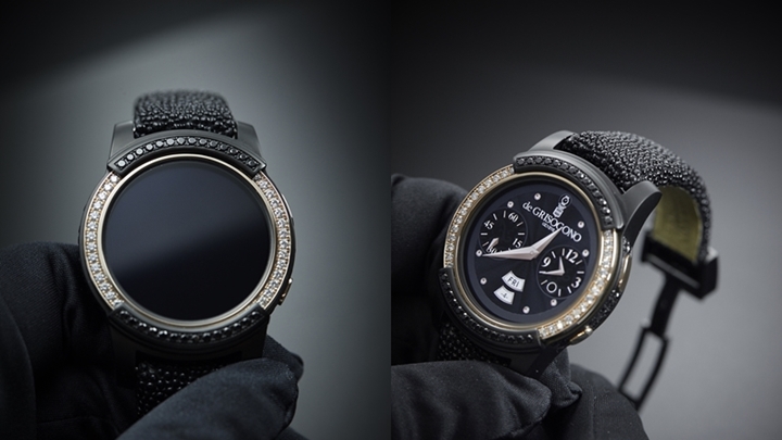 명품 주얼리ㆍ시계 브랜드 ‘드 그리소고노(de GRISOGONO)'와 협업한 ‘삼성 기어S2’ 한정판(Samsung Gear S2 by de GRISOGONO)